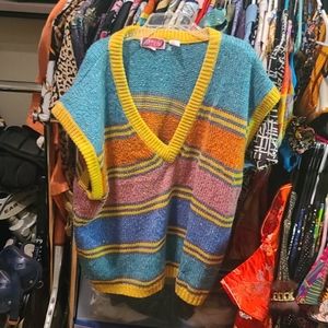 Vintage Sport Maggie Colorful Sweater Vest